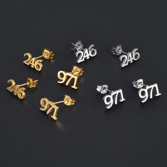 ✨ Petites Boucles d’Oreilles en Acier Inoxydable – 971, 972 🇲🇶, 973 🇬🇫 & 974 🇷🇪
