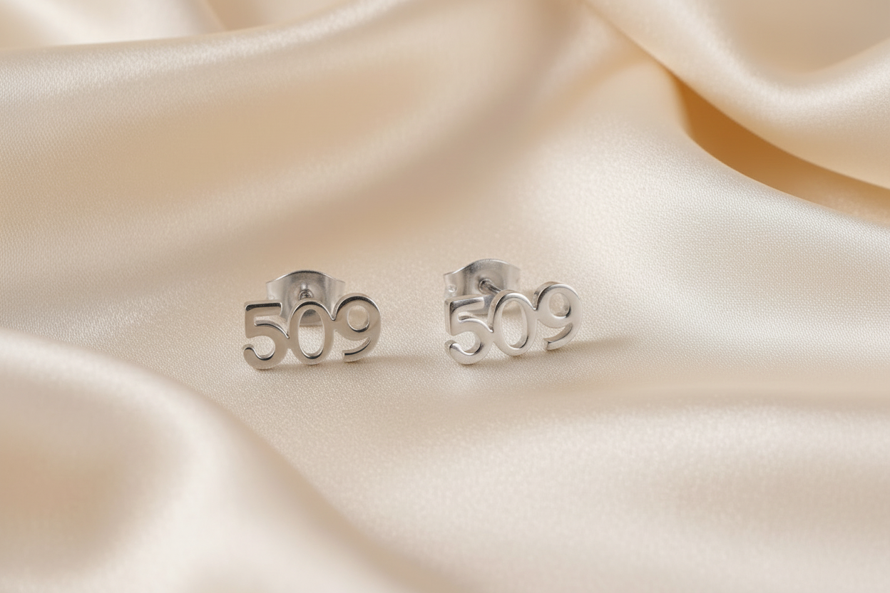 💎🇭🇹 Boucles d’Oreilles HAÏTI 509 en Acier inoxydable • Finition Or ou Argent