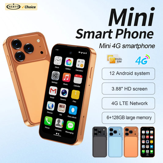 📱Mini Smartphone Android 12 de poche 4G LTE – Double SIM - Nouveau modèle