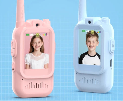 📸📡 Lot de 2 Mini Talkie-Walkies pour enfant avec Caméra – Rechargeables