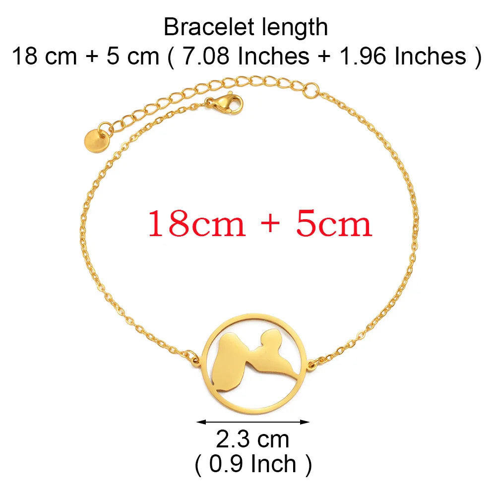 ✨⛓️ Bracelet, chaine de cheville ou collier en Acier Inoxydable rond – Carte de la Guadeloupe