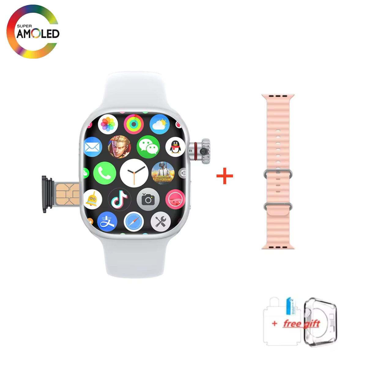 ⌚ Montre SmartWatch CD99 X 5G – Caméra Rotative 180° – GPS – SIM – WiFi
