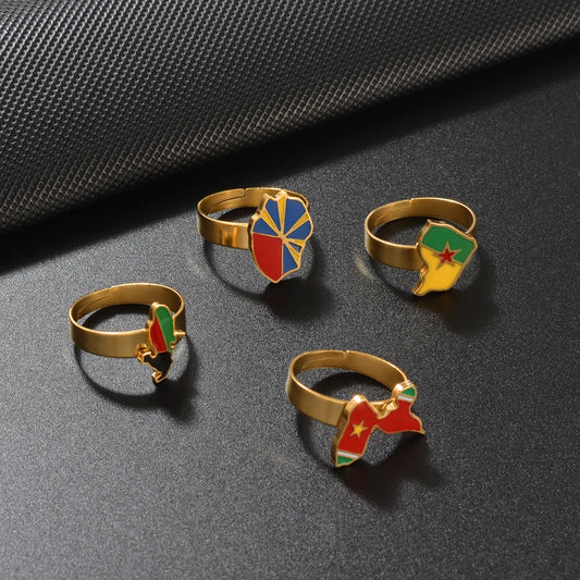 💍✨ Petites Bagues Ajustables en Acier Inoxydable – Guadeloupe, Martinique🇲🇶, Guyane🇬🇫 & Réunion🇷🇪