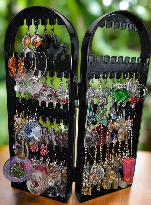Boucles d'oreilles en résine Fantaisies (la paire)