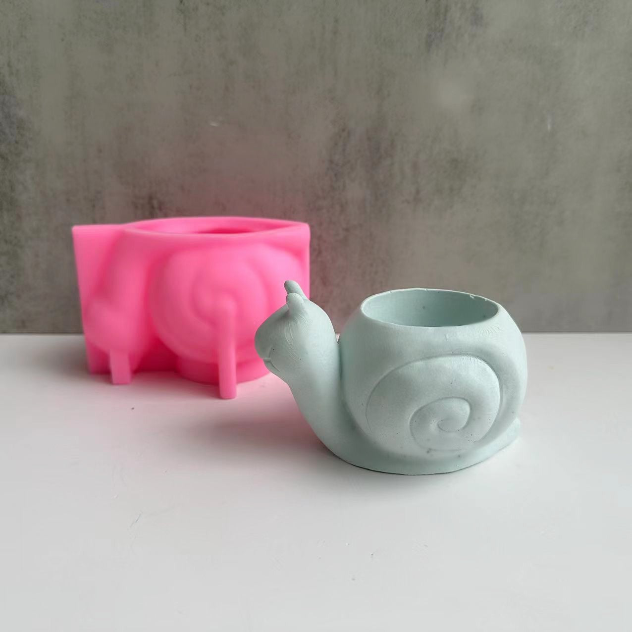 Moule en silicone, pot de fleur d'escargot "DropShib"