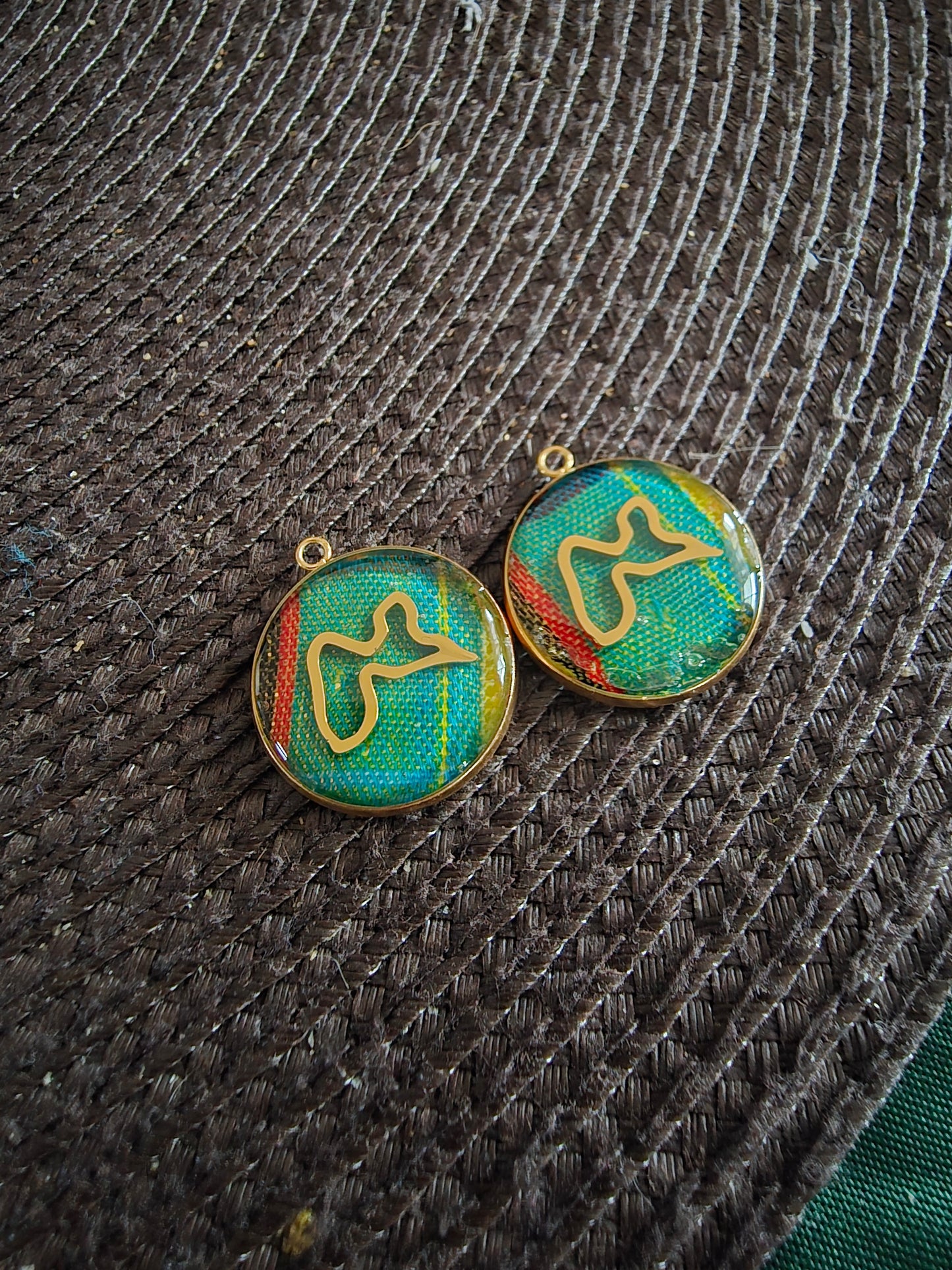 🌺 Boucles d’Oreilles madras «MADRÉLYA» Antilles/Guyane