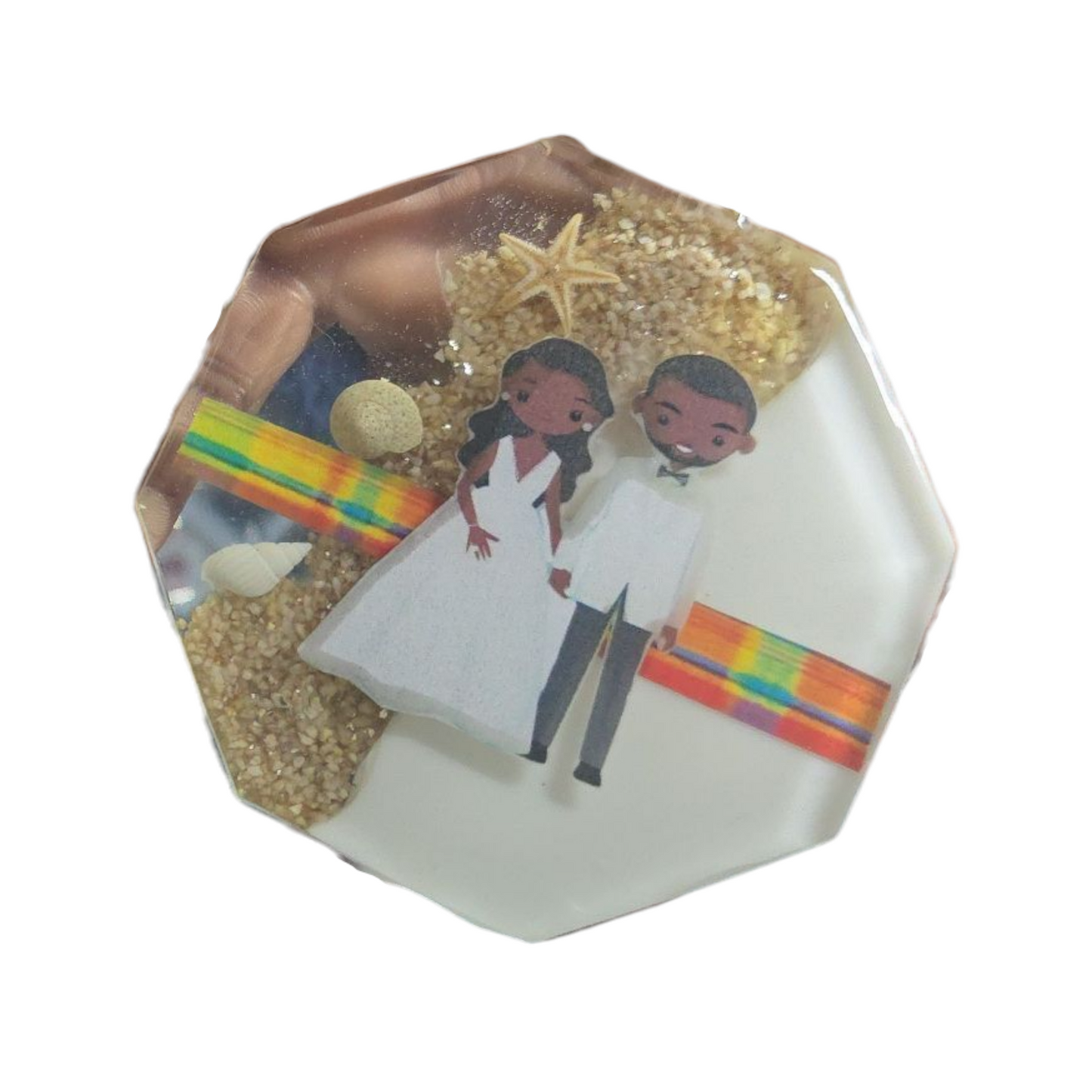Gamme Antilles-Guyane Africaniz Black Afro en résine (1 pcs)