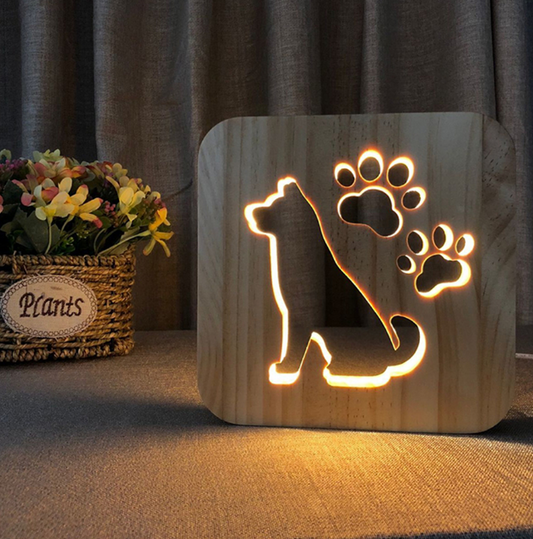 Veilleuse Lampe univers du chien "DropShib"