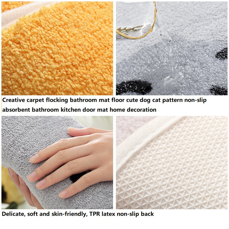 Tapis de sol forme chien et chat "DropShib"