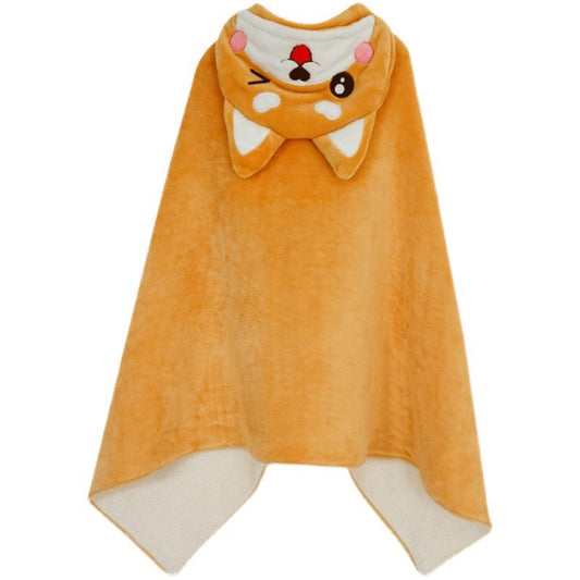 Cape à capuche couverture modèle chien "DropShib"